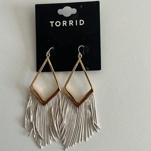 Torrid silver and gold earrings.